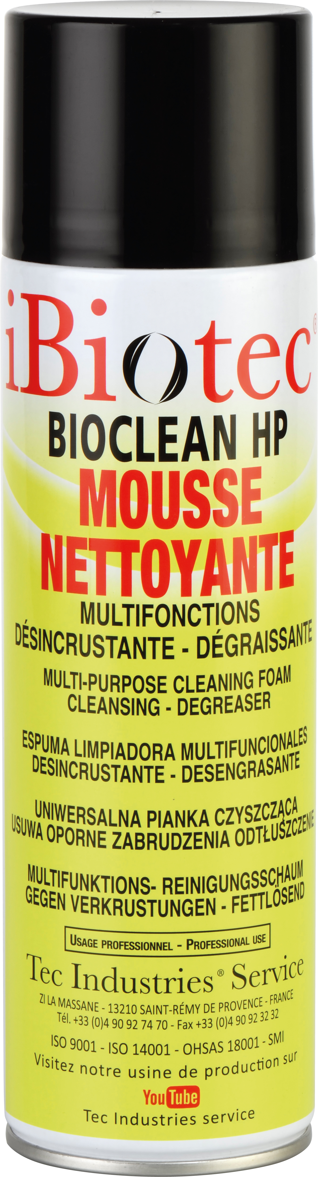 Multi-purpose cleaning foam aerosol, blowing foam cleaner spray